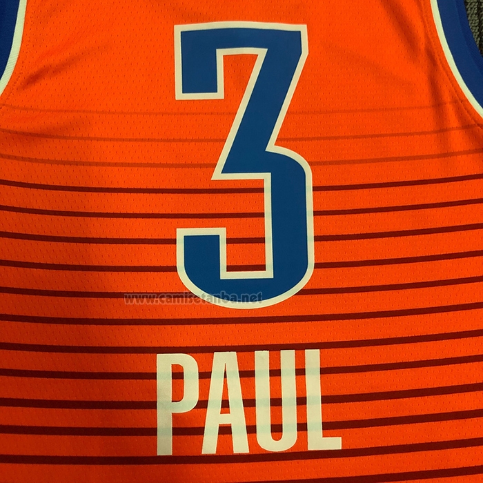 Camiseta Oklahoma City Thunder Chris Paul #3 Statement 2021 Naranja